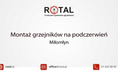 Montaż grzejników na podczerwień w Miłomłynie