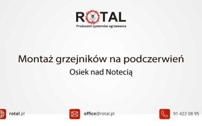 Montaż grzejników na&nbsp;podczerwień w&nbsp;Osieku nad&nbsp;Notecią