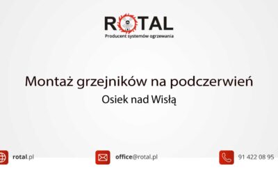 Montaż grzejników na&nbsp;podczerwień w&nbsp;Osieku nad&nbsp;Wisłą