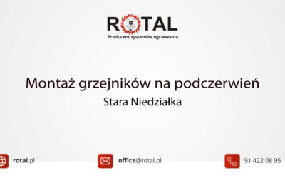 Montaż grzejników na&nbsp;podczerwień w&nbsp;Starej Niedziałce