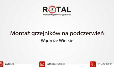 Montaż grzejników na&nbsp;podczerwień w&nbsp;Wądrożu Wielkim