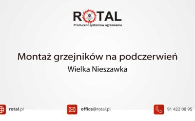 Montaż grzejników na&nbsp;podczerwień w&nbsp;Wielkiej Nieszawce